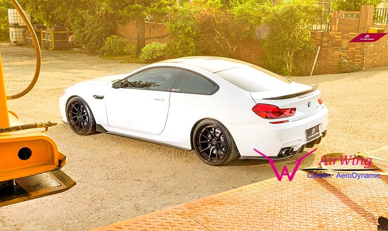 BMW F12 F13 M6- E style carbon side skirt splitter 03